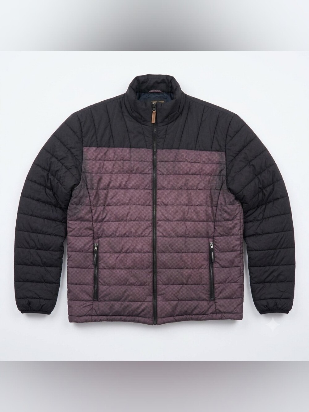 New Balance Men’s Zip Lightweight Puffer Quilted Jacket S Black Plum Streetwear